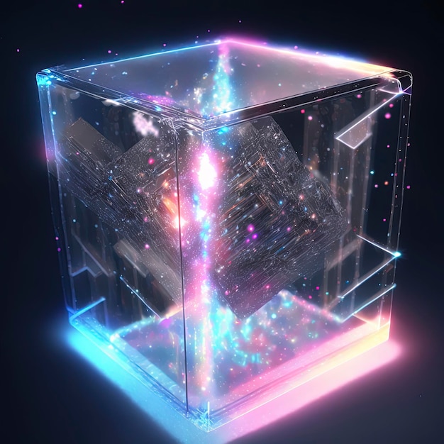 Holographic box filled with galaxy,soft ray quantum lighting