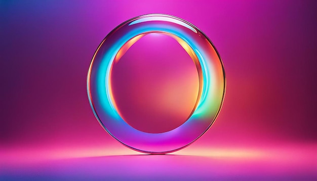 Photo holographic color circle