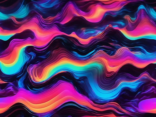 Holographic colorful 3d gradient abstrack background wallpaper or banner