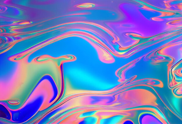 Holographic liquid background Generative AI