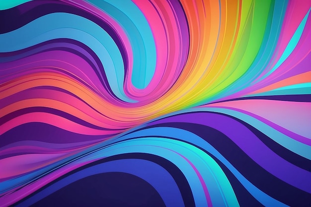 Holographic neon background Colorful psychedelic abstract Pastel color waves for background