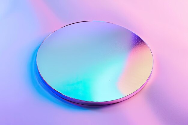 Photo holographic paper note with round shape