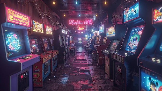 Holographic Photography of a Retro Arcade Experience