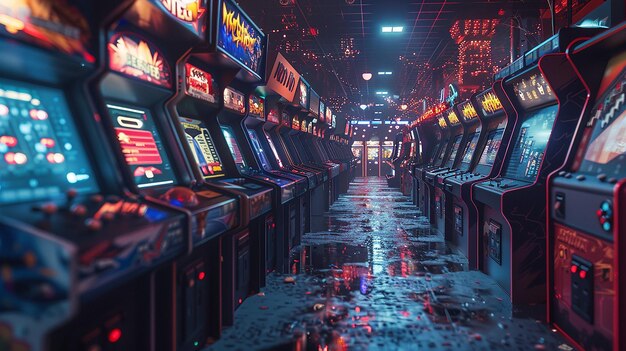 Holographic Photography of a Retro Arcade Experience