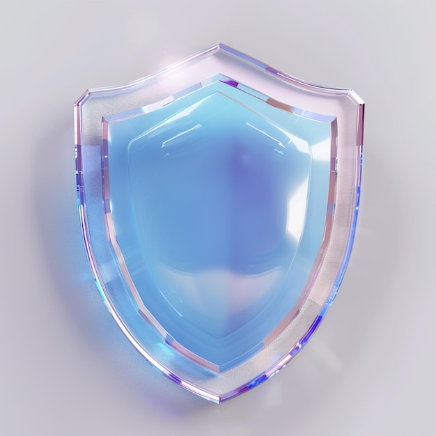 Photo holographic protective shield illustration ai generated