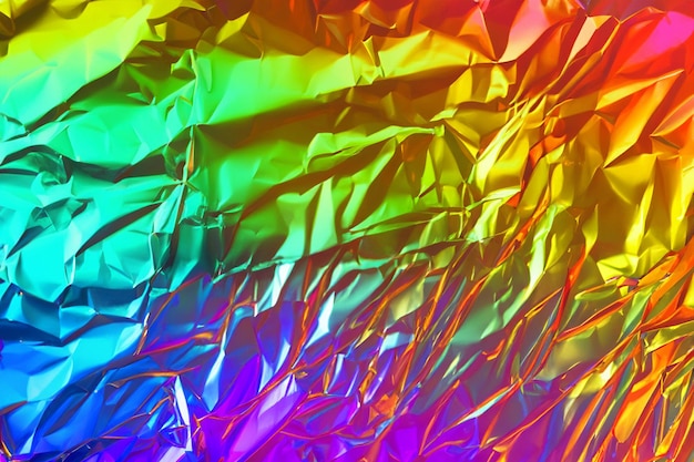 holographic rainbow foil soft texture