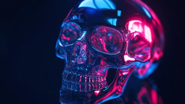 Photo holographic skull