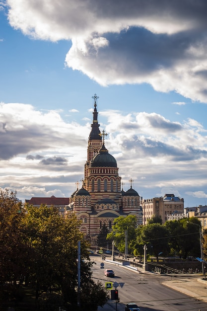 Holy Annunciation Cathedral in the center of Kharkiv
