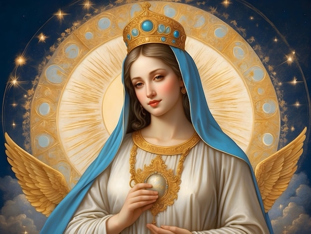 Holy Mary is the major figure for Christianity as the mother of god Jesus