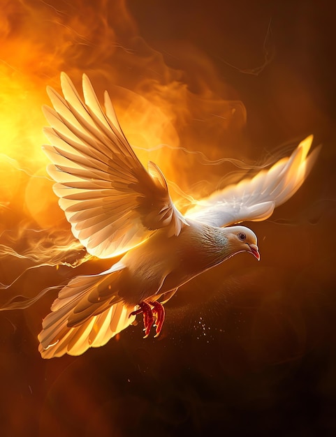 Holy Spirit christian photo illustration