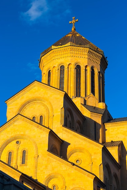 Holy Trinity church Tsminda Sameba Tbilisi Georgia