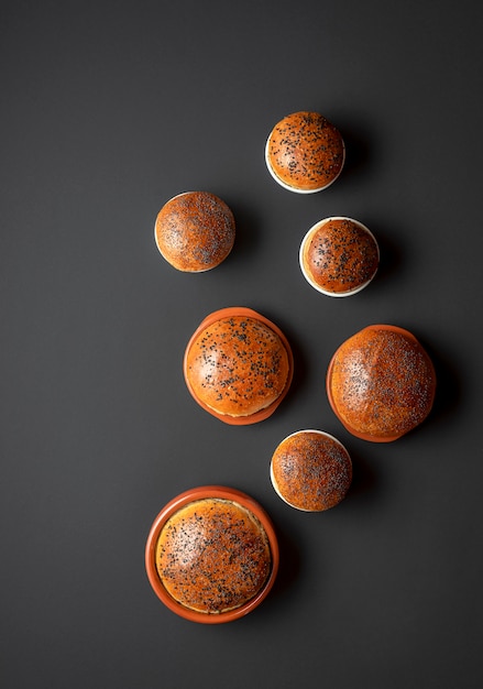 Home-baked bread with poppy seeds