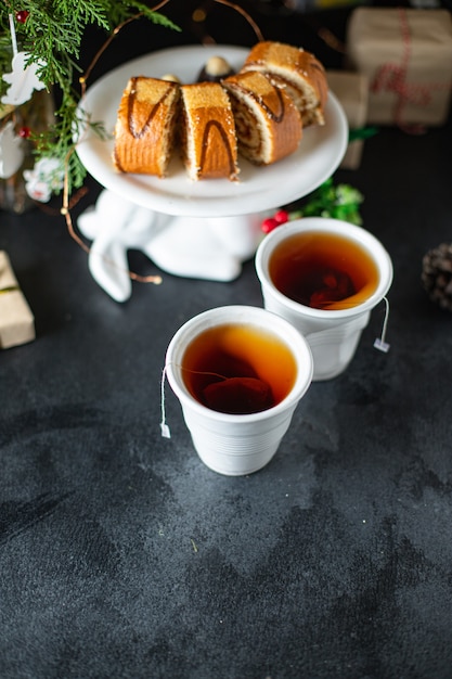 Home-baked Christmas sweet pastry dessert