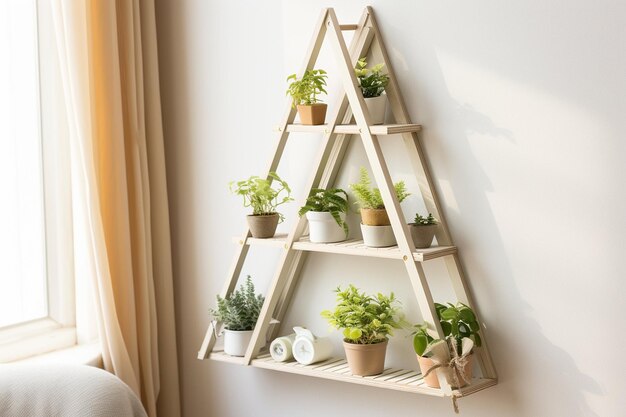 Home decor indoor plant shelf