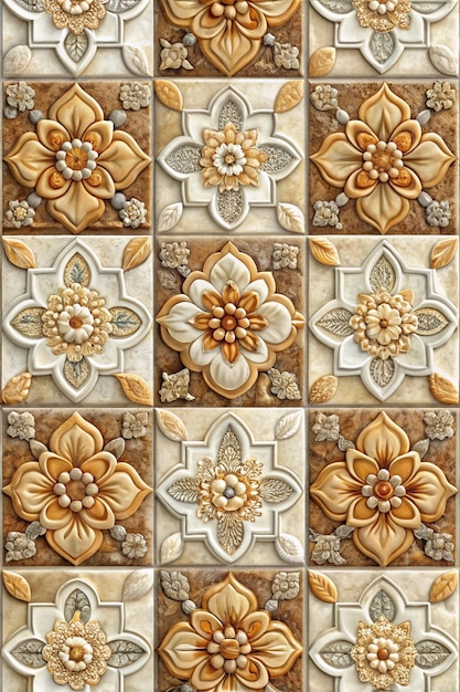 home decorative 3d elevation wall tiles design Seamless Ceramic Tiles Designs