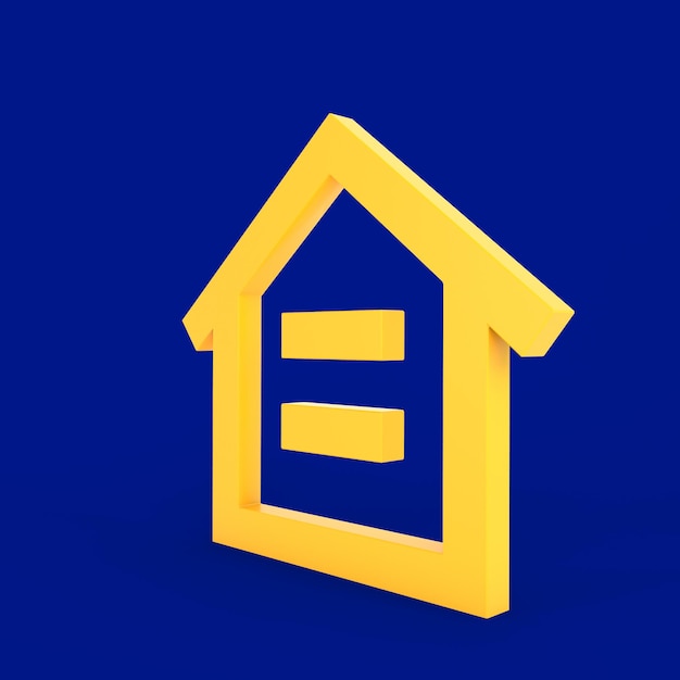 Home Icon Sign Right Side