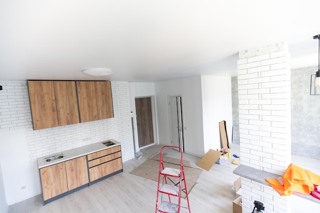 Home Improvement Kitchen Remodel view installed in a new kitchen