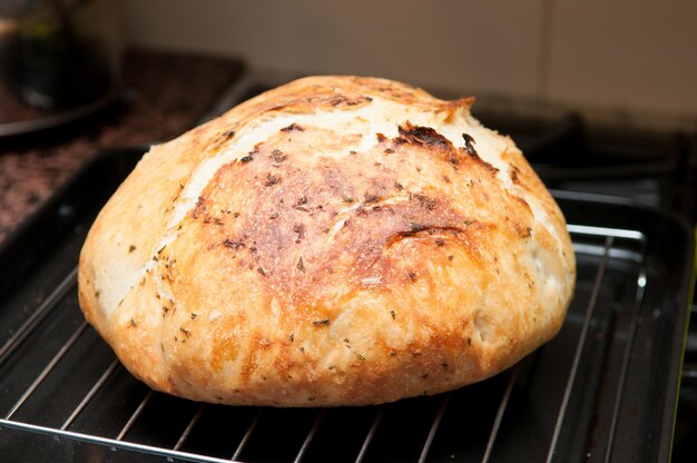 Home made garlic rosemary bread