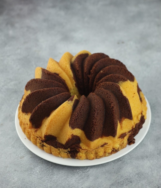 home made marble cake chocolate. simple home made food. selective focus