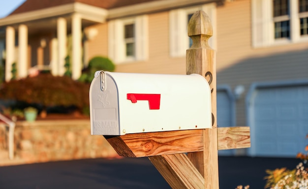 Home mailbox A symbol of connection awaiting news and messages Reflects a sense of belonging and