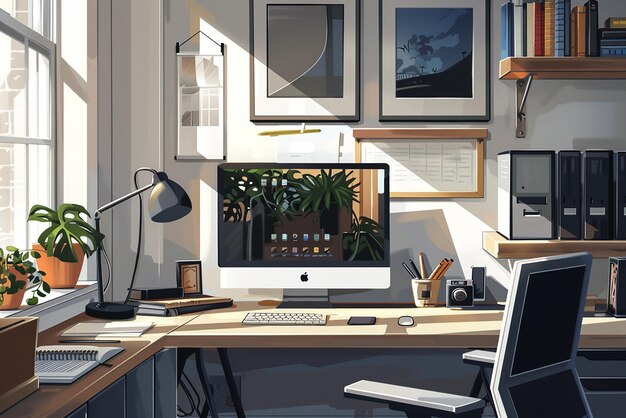 Home Office Bliss Illustrating the Perfect Home Office