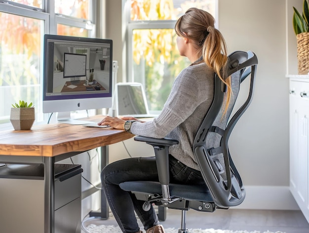 Photo home office ergonomics