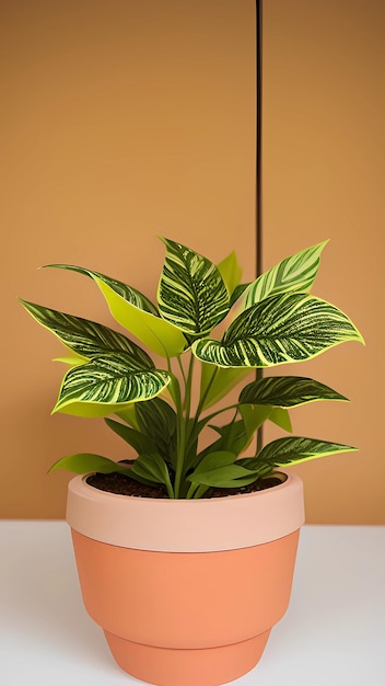 Home plant decoration background