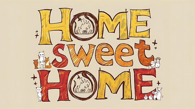 Photo home sweet home tshirt design motivational quote illustartiontypography