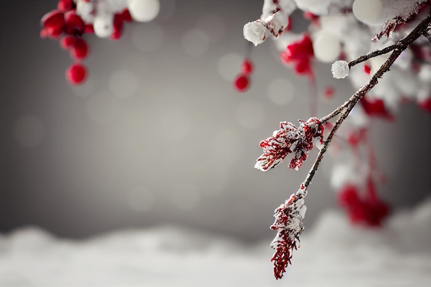 Home winter christmas composition on a blurred background