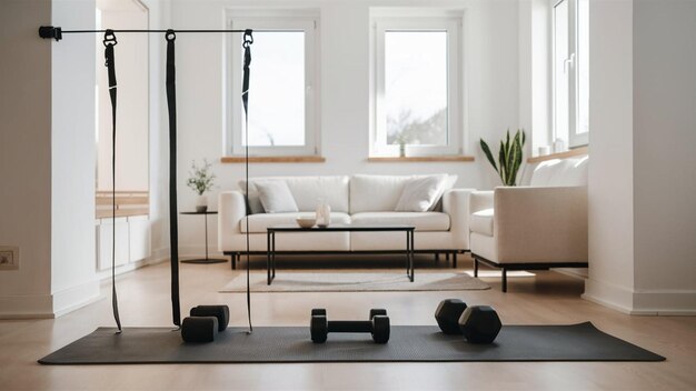 Photo home workout setup