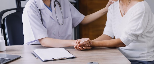 Homecare nursing service and elderly people cardiology healthcare Close up of young hispanic female doctor nurse check mature caucasian man patient heartbeat using stethoscope during visit