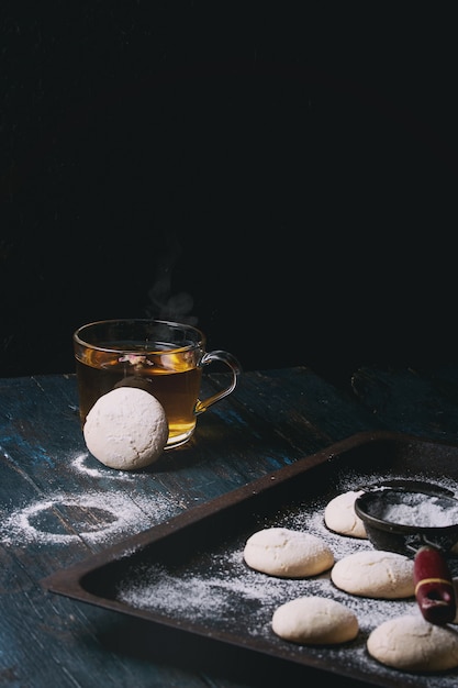 Homemade almond cookies