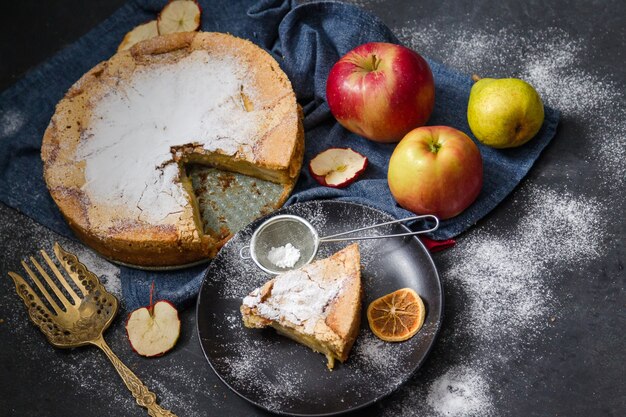 Photo homemade apple pie