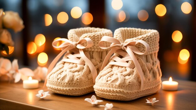 Homemade baby booties woven with love a cozy winter gift