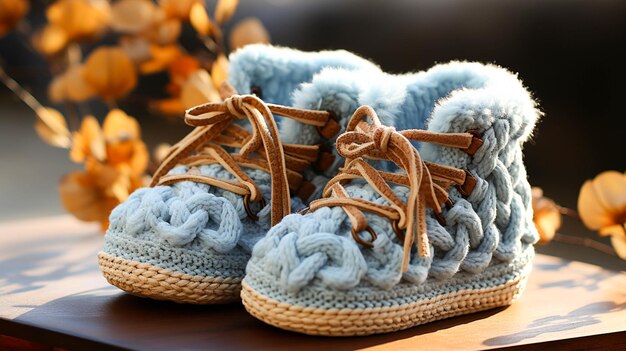 Homemade baby booties woven with love a cozy winter gift