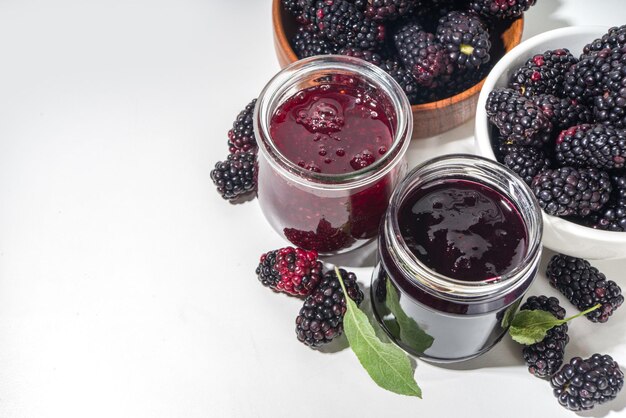 Homemade blackberry jam