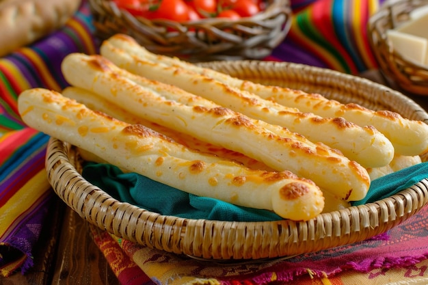 Photo homemade cassava and cheese bread called chipa classic cheese bread from argentina