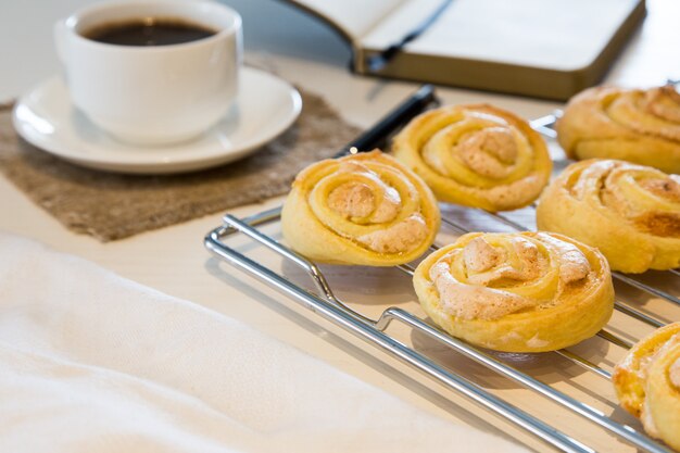 Homemade cookies with sugar and meringue. 