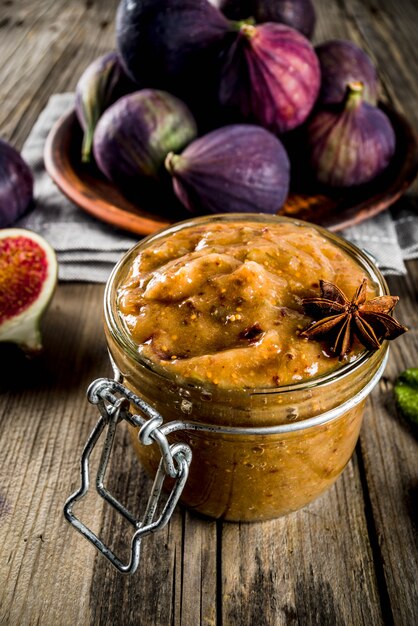 Homemade figs jam