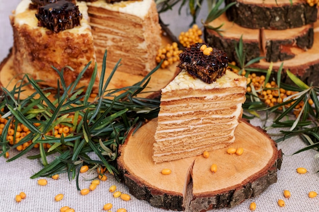 Homemade honey cakes.