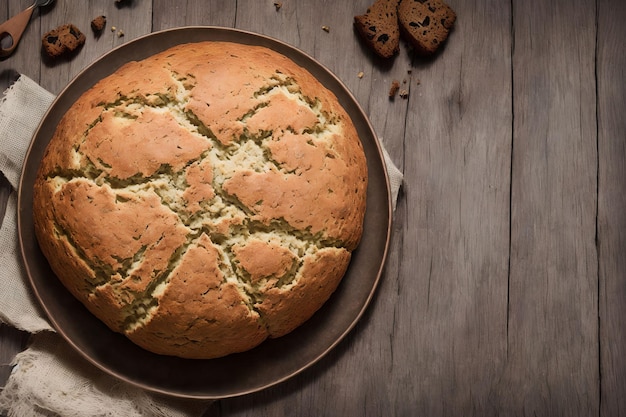 Homemade Irish Soda Bread generative art by AI