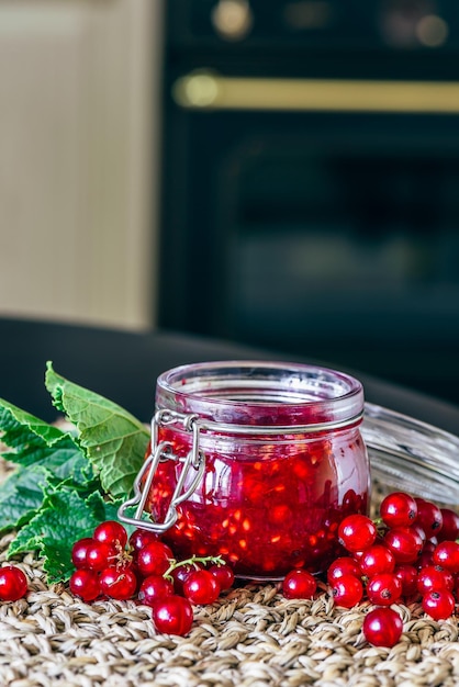 Homemade Jam with Red Currant