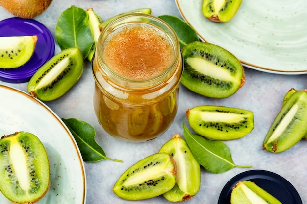 Homemade kiwi jam