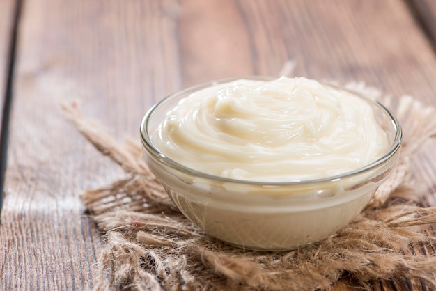 Photo homemade mayonnaise