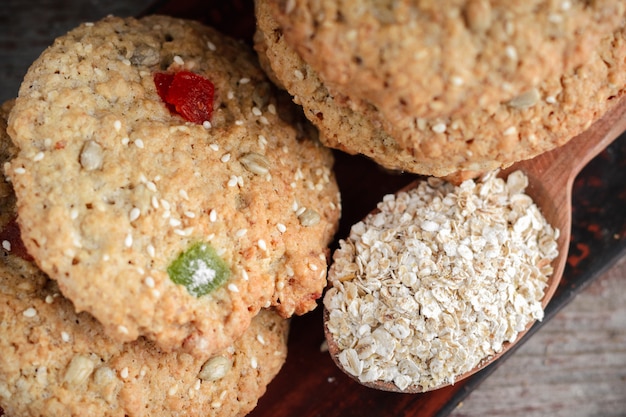 Homemade oatmeal cookies 