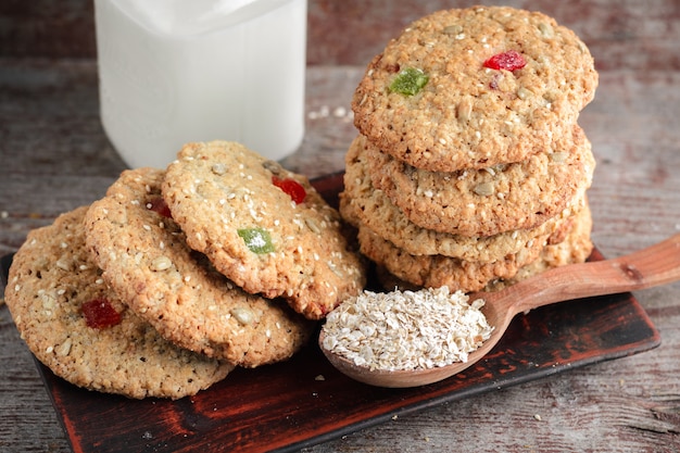 Homemade oatmeal cookies 