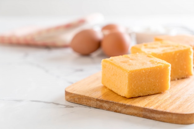 homemade orange cake