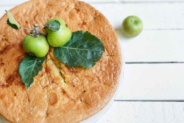 Homemade Organic Apple Pie Dessert Ready to Eat