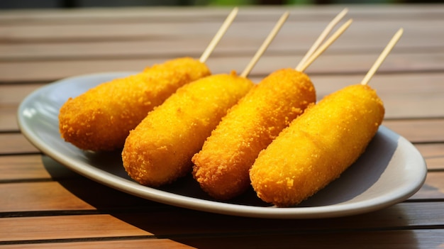 Homemade organic corn dogs