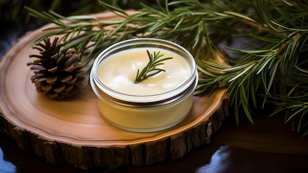 Homemade organic natural spruce pine tree resin ointment